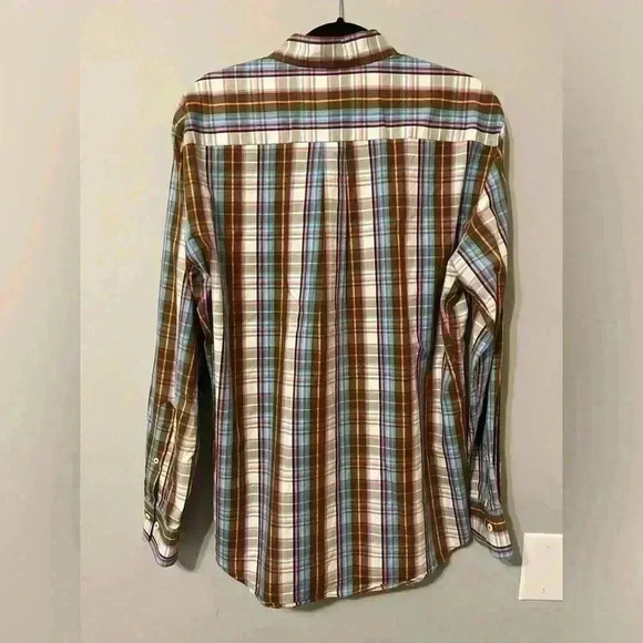 Peter Millar Striped 100% Cotton Button Down/ Button Up Dress Shirt Size Medium - Picture 2 of 9